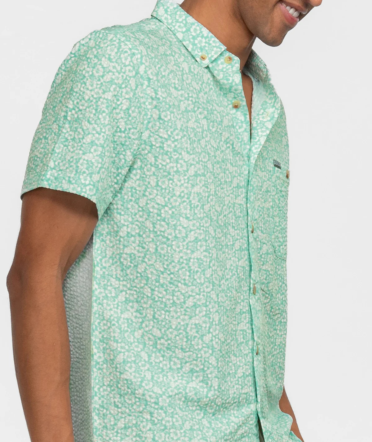 Surfside Seersucker Baja Shirt SS