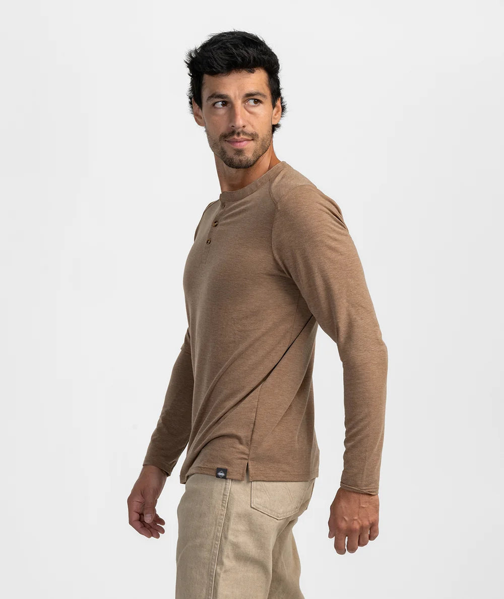 Walnut Max Comfort Henley LS