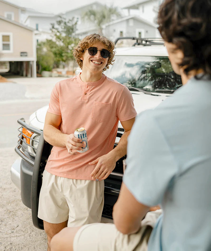 Coral Sky Max Comfort Henley