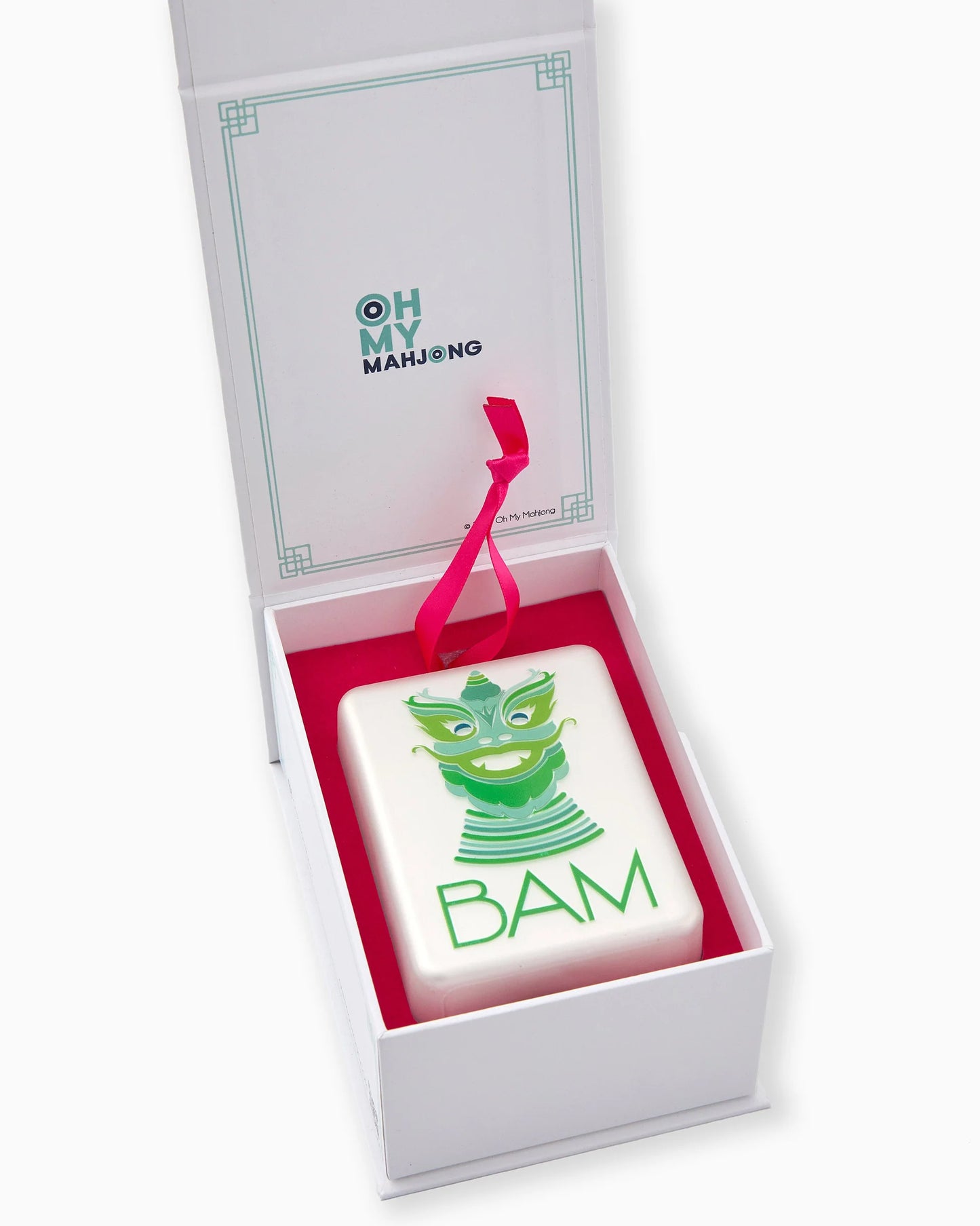 mint dragon ornament