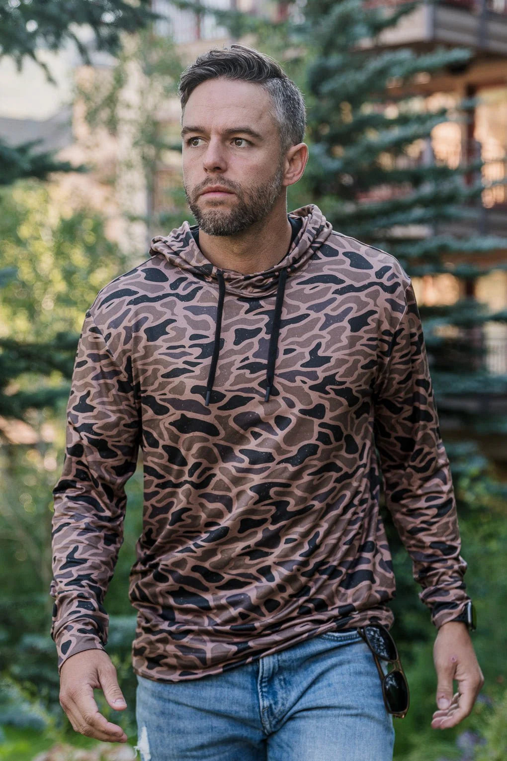 gauge camo performance hoodie