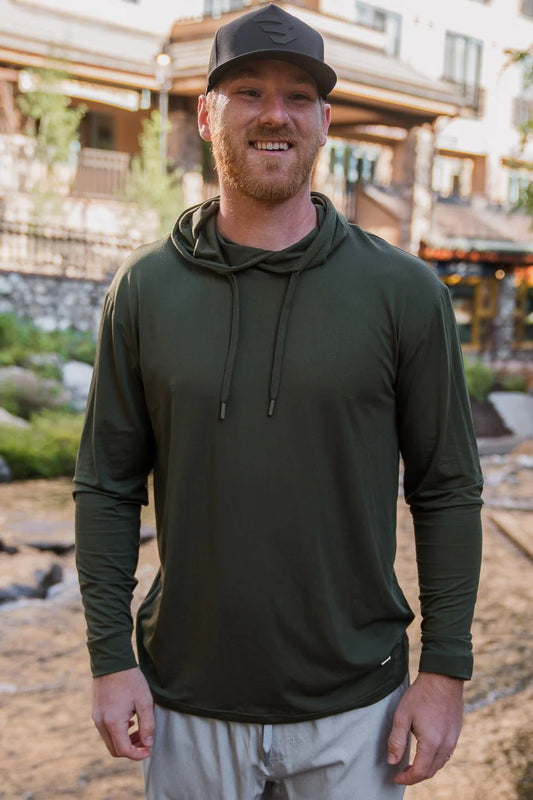 mallard green performance hoodie