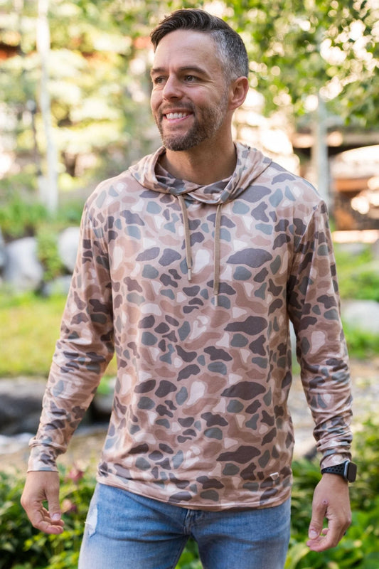 pintail camo performance hoodie