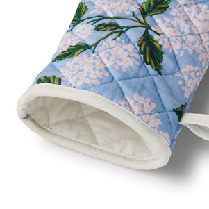 hydrangea oven mitt