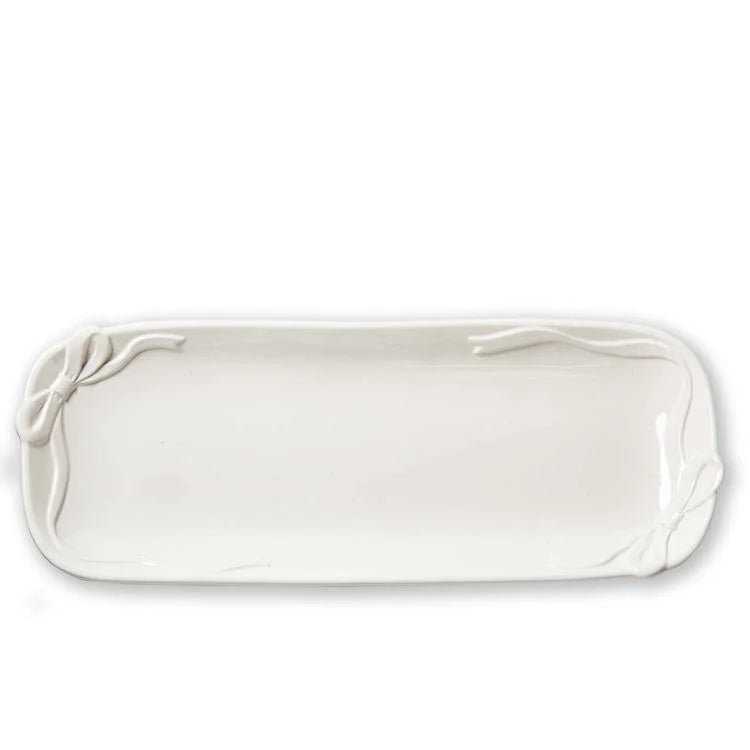 very merry bow platter