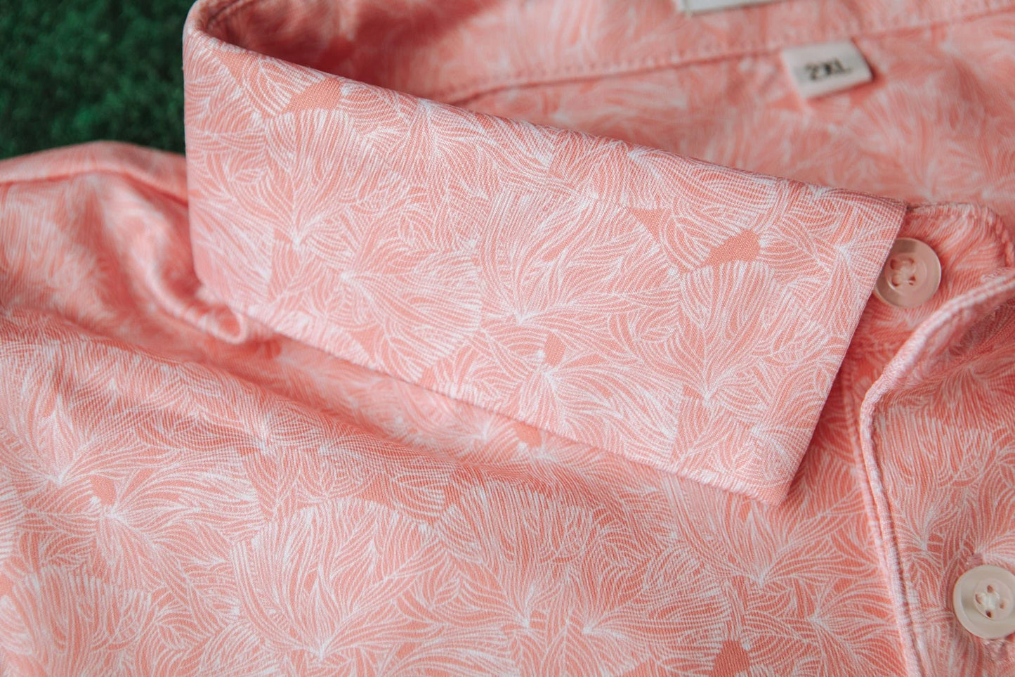 peach fade polo