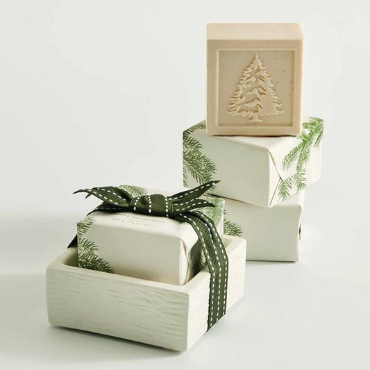 Frasier Fir Bar Soap & Dish Set - Not Available For WA State