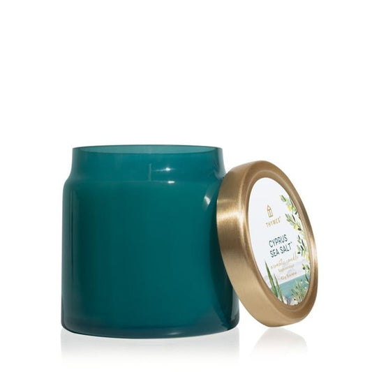 Cyprus Sea Salt Poured Candle, Glass Jar