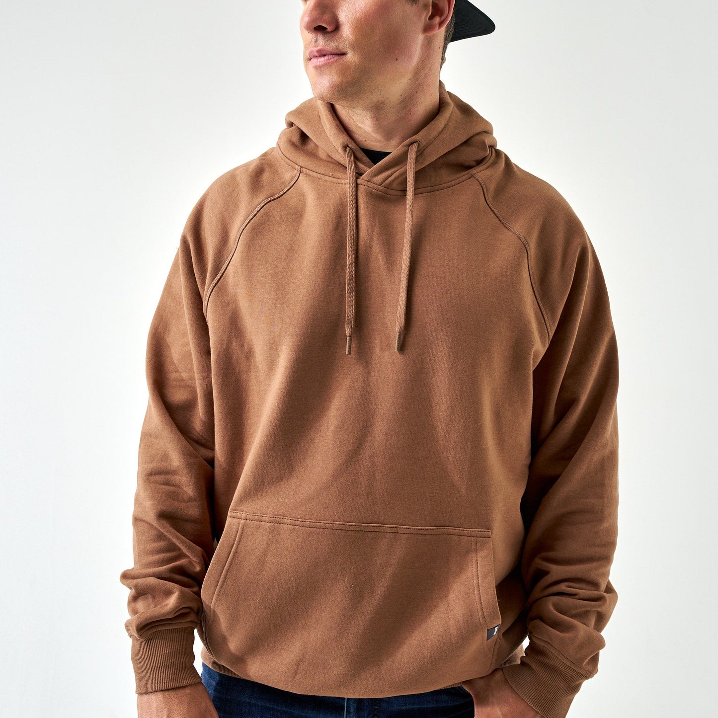 Heather Brown Fleece Hoodie