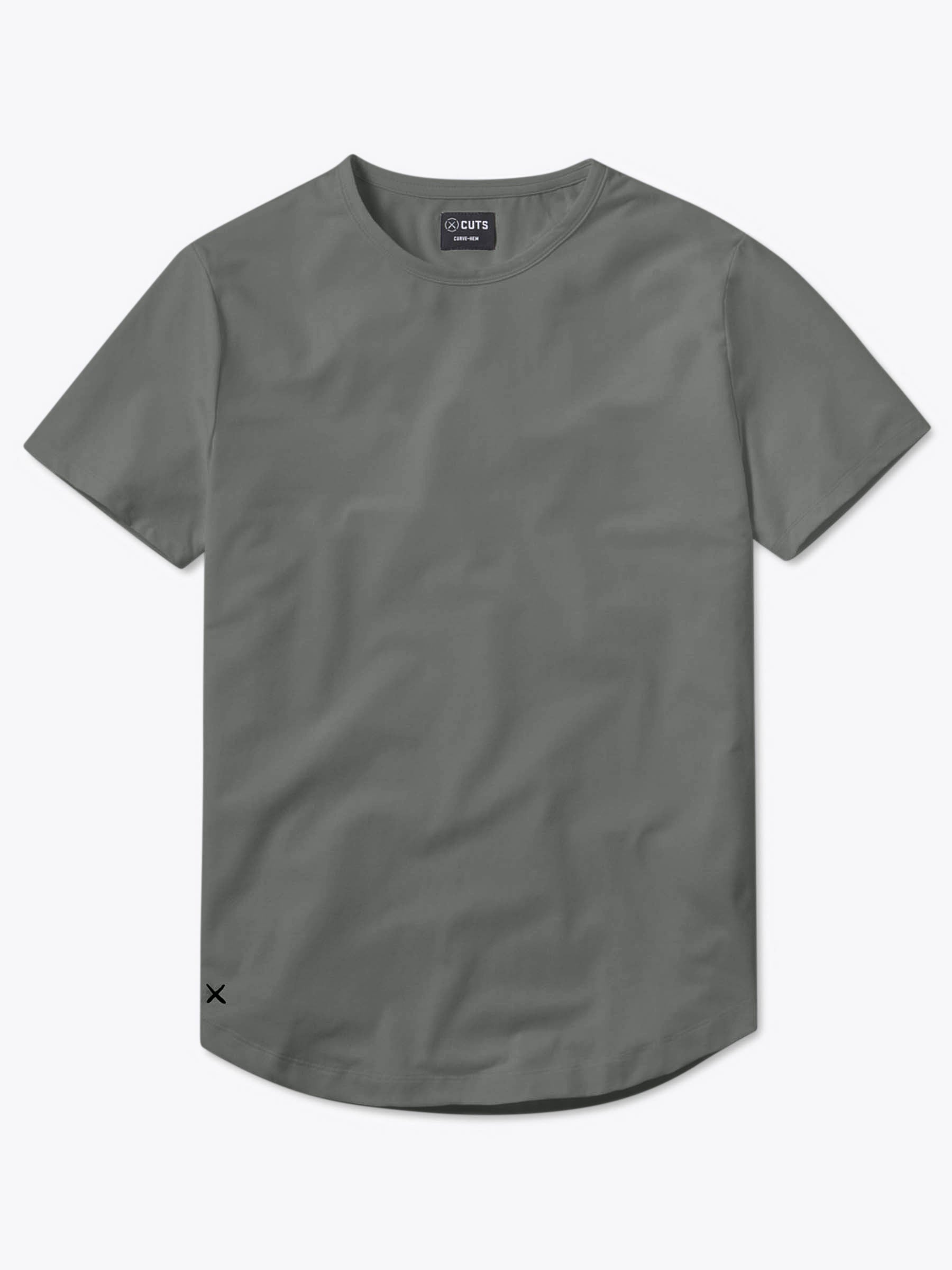 Castor Grey AO Curve Hem Tee
