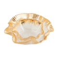 gold edge ruffle bowl set