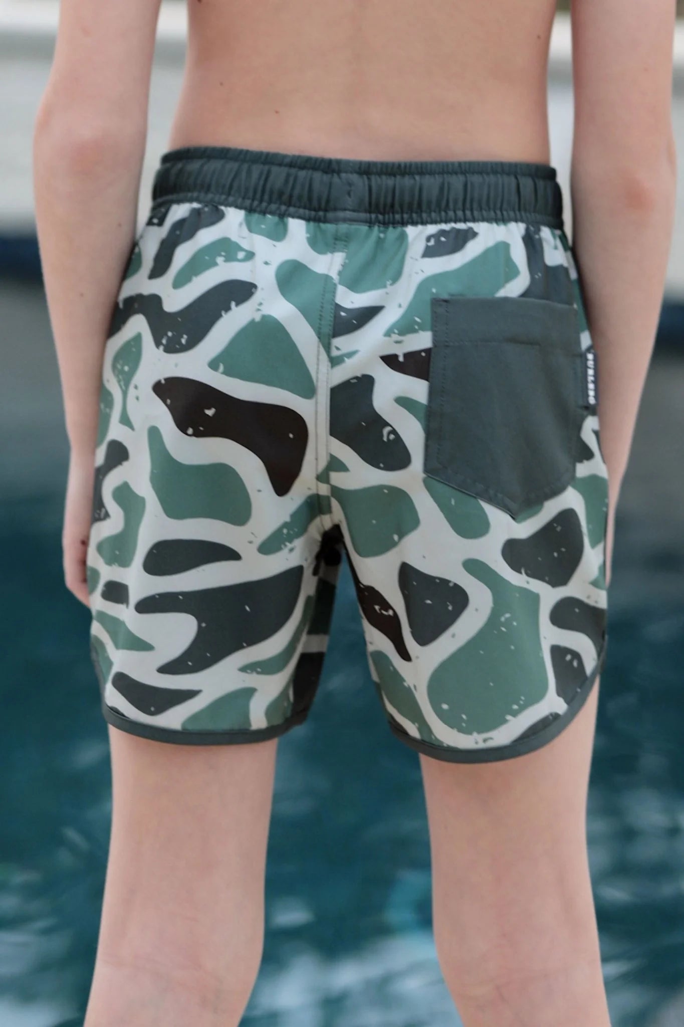 youth jumbo retro duck camo swim trunk