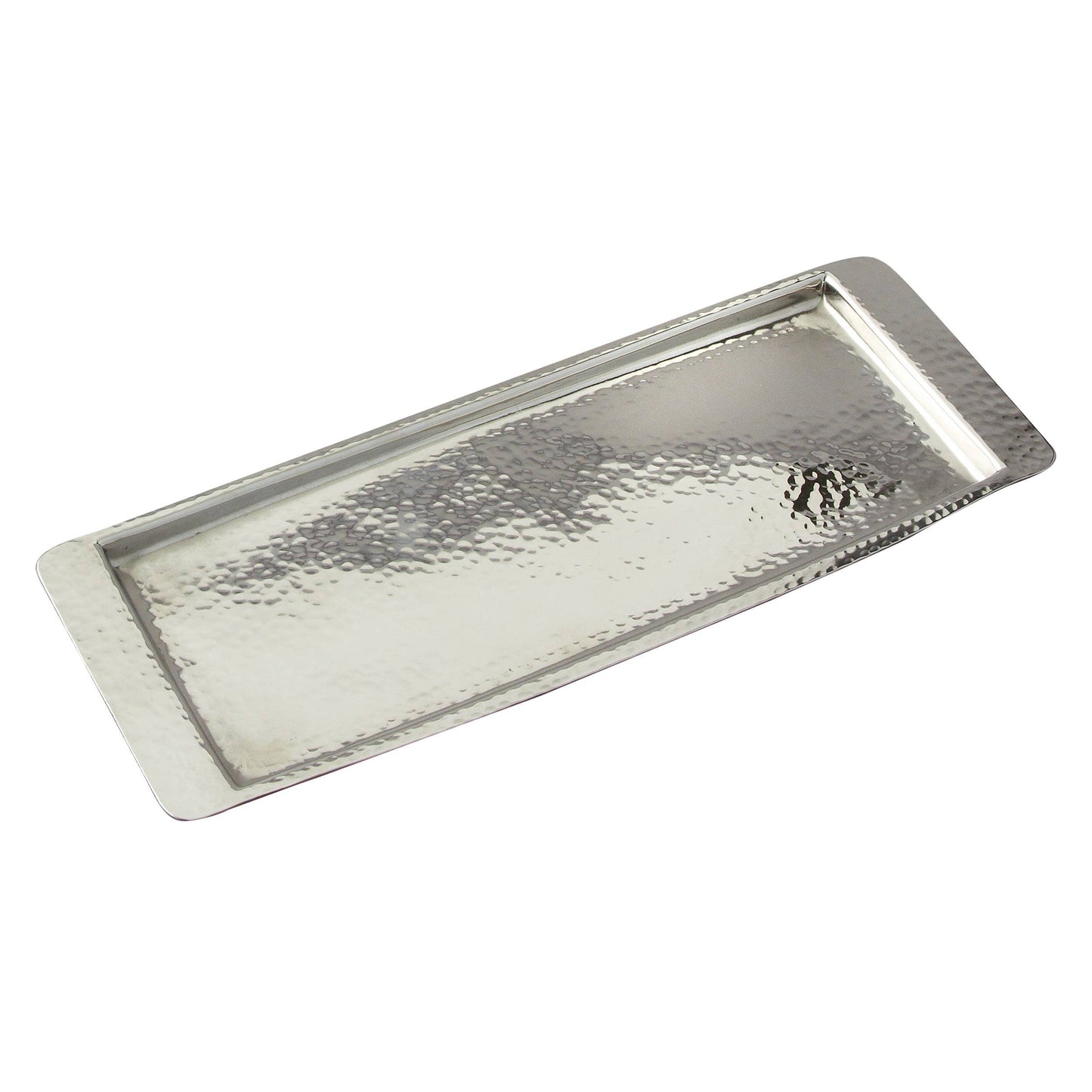 Hammered Rct Tray, Small, 13.75" x 4.5"