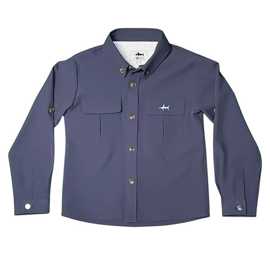 Flagler Fishing Shirt Navy